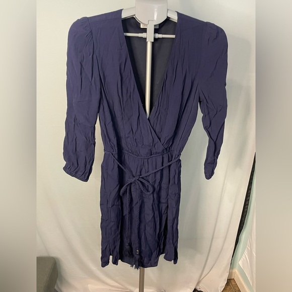 DR2 Daniel Rainn Blue Blouson Long‎ Sleeve Shirt Style Dress Small Nautical - Picture 1 of 10